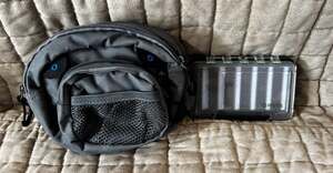 NEW White River Tactical Chest/Waist Bag & Orvis Fly Fishing Tackle Box  Bundle